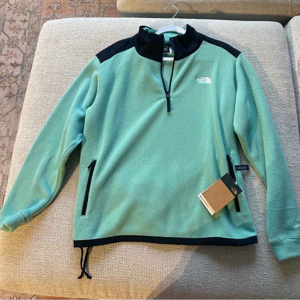 The North Face Women’s-  Turquoise Fleece Pullover Sweater